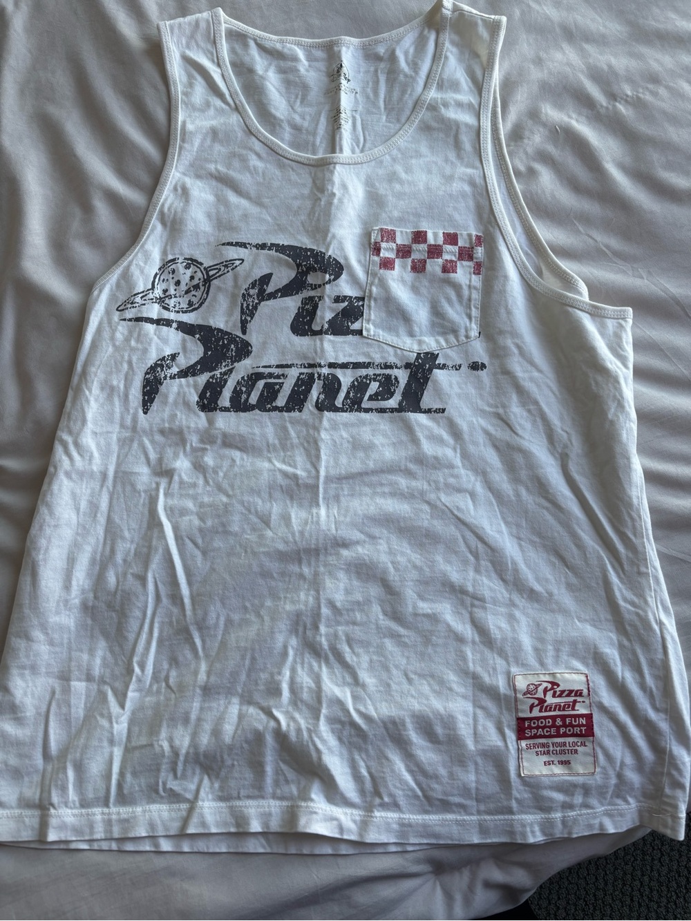 Disney White Pizza Planet Tank